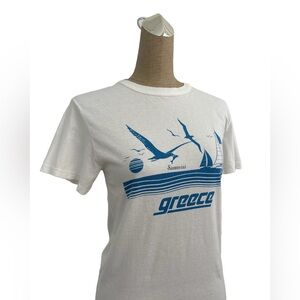 Cool Vintage Greece Santorini Graphic Tee